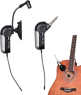 Microphone d'instrument sans fil pour violon guitare microphone professionnel uhf système de transmission