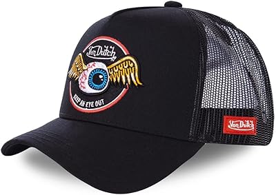 Casquette turcker rag keep an eye out noir