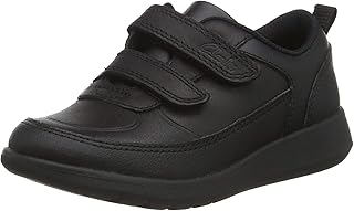 Chaussures d'école larges clarks scape flare t pour garçons, multi, 8 uk child