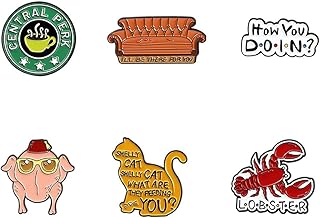 Ensemble d'épingles en émail 6 pièces broche de dessin animé mignon