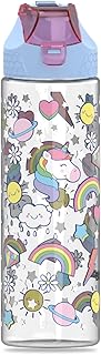 Bouteille d'eau tritan 2-en-1 licorne eazy kids - bleu (650 ml)