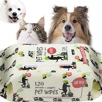 Lingettes pour chiens et chats, 100 pièces de lingettes de toilettage pour chiots
