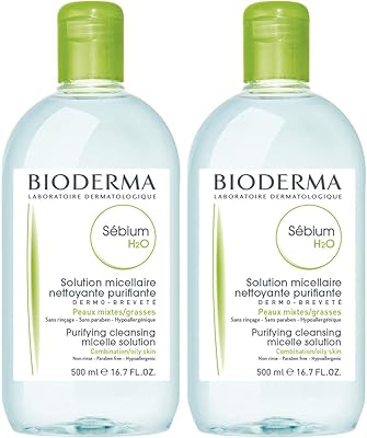 Bioderma sebium h2o, eau micellaire, nettoyante et démaquillante, pour peaux mixtes et grasses