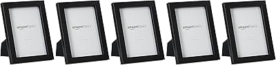 Cadre photo amazonbasics, 5" x 7", noir, lot de 5