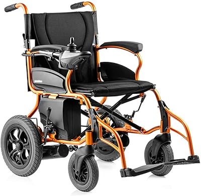 Fauteuil roulant électrique léger 26kg, fauteuil roulant motorisé pliable et robuste pour scooter