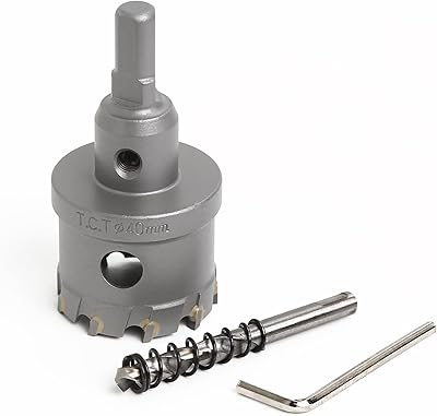 Scie cloche vtools tct 40 mm avec foret pilote, fraise-trou à pointe