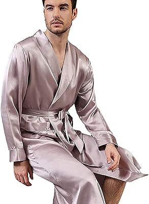 Pyjama en satin pour hommes vêtements de nuit de luxe en soie