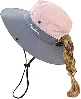 Chapeau de plage à large bord avec protection uv pour enfants et filles