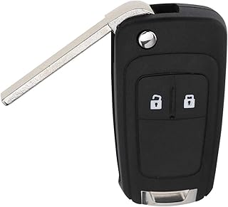 Clé de remplacement à distance à 2 boutons compatible avec la clé opel