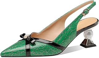 Sandales à talons exquis faits la main en cuir véritable pour femmes