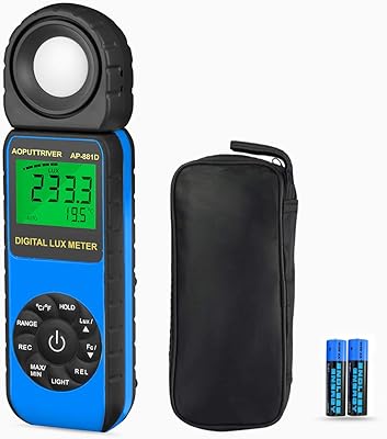 Mètre de lumière numérique ap-881d pour mesurer la température ambiante avec une plage