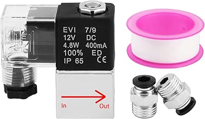 Électrovanne électrique maitland 12v dc 1/4 pouce npt vanne d'air normalement fermée