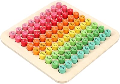 Jouet éducatif toyvian montessori pour enfants 99 table de multiplication mathématique éducative aide