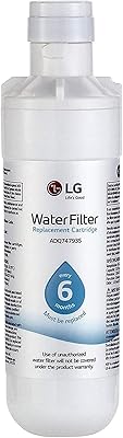 Filtre à eau de remplacement pour réfrigérateur lg 6 mois/200 gallons lt1000p