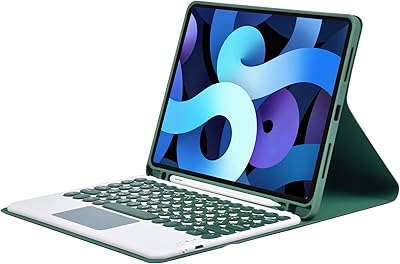 Coque compatible avec ipad 10,2 pouces, avec clavier bluetooth en arabe et anglais, adaptée aux septième, huitième et neuvième générations de silicone - vert. Diaytar : Votre shopping, nos meilleurs prix