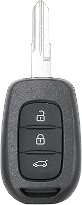 Couvercle de clé de voiture non coupé à 3 boutons pour renault duster