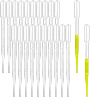 Pipettes de transfert en plastique jetables de 3 ml, compte-gouttes d'étalonnage movland
