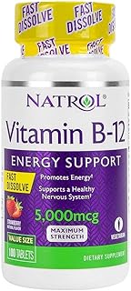 Natrol vitamine b12, 5 000 mcg, 100 comprimés (paquet de 1)