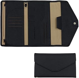 Portefeuille de voyage polyvalent, porte-passeport bloquant les rfid, porte-documents, passeport, porte-carte de crédit
