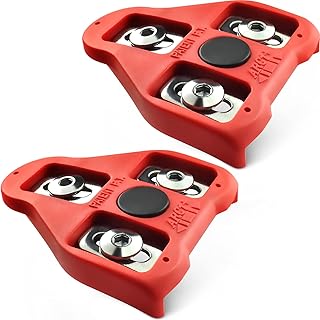 Merclok delta - ensemble de crampons de cyclisme rouges à 9 degrés