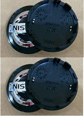 Hongyuntong 4 pièces 54mm noir ensemble de capuchons de moyeu de roue