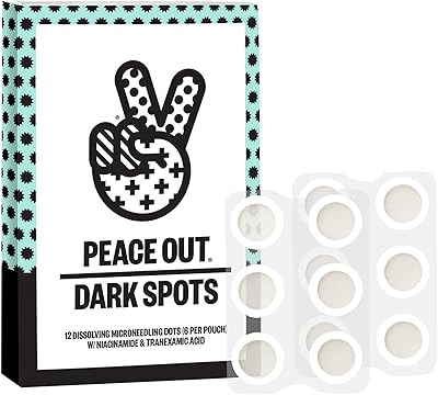 Peace out skin care dark spots dissout les pointes de micro-aiguilles pour réduire