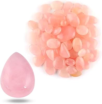 10 pièces de pierre précieuse de quartz rose naturel jay james, pierre précieuse