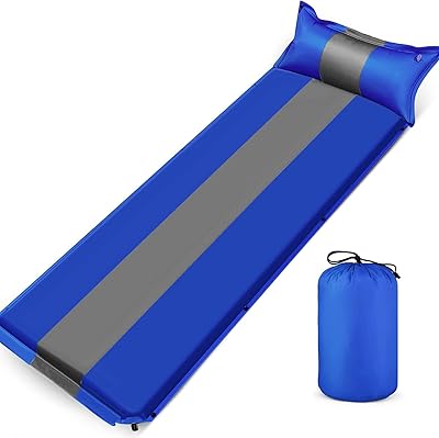 Coussin de couchage de camping autogonflant - oreiller de camping de 4 cm