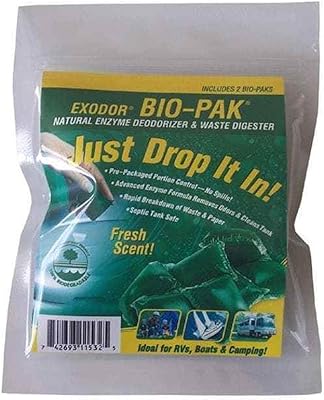 Désodorisant et digesteur de déchets walex toi-11532 bio-pak, (paquet de 2)