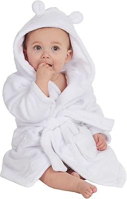 Peignoir à capuche en polaire douce bamo baby town pour bébés garçons