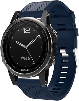 20mm libération rapide ajustement facile pour garmin fenix ​​​​5s silicagel bande