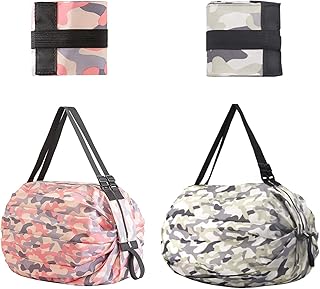 Sacs de courses réutilisables, 2 sacs d'épicerie réutilisables, sac de rangement d'épicerie pliable