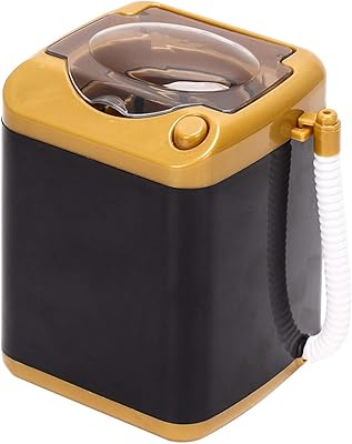 Mini machine à laver électrique simulée, jouet de maison de poupée pour enfants, cadeau pour filles et femmes, outil de nettoyage cosmétique (or). Votre satisfaction, notre priorité chez Diaytar