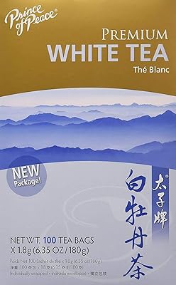 Thé blanc biologique prince de la paix - 100 sachets, paquet de 2