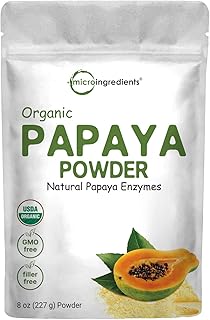 Poudre de papaye biologique micro-ingrédients 8 oz lyophilisée naturellement riche en en zyme