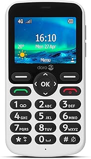 Téléphone portable débloqué doro 5860 4g pour personnes âgées avec touches numériques parlantes