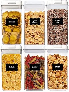 Onine lot de 6 contenants hermétiques de conservation des aliments à céréales