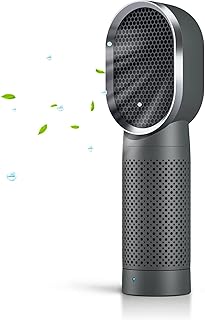 Purificateur d'air et ioniseur portable pioneer avec véritable filtre hepa, pour ordinateur de bureau et de bureau, élimine 99,9 % de la fumée, des poils d'animaux et de la poussière (gris). Diaytar : Qualité professionnelle, prix grand public