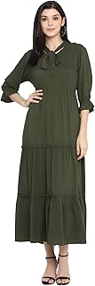 Robe décontractée pour femme en tissu rayonne de fil style. elle est étroite