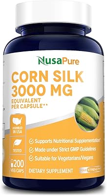 Extrait de soie de maïs 3000 mg par capsule - 200 capsules végétariennes