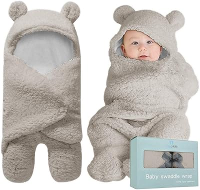 Couverture d'emmaillotage plumello | peluche super douce essentielle pour les bébés de 0