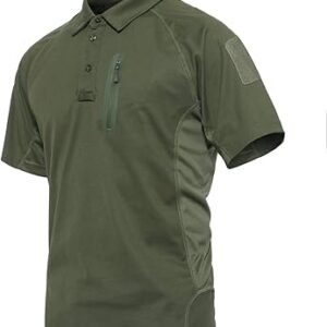 CHRISOLI CHEMISE D'EXTÉRIEUR TACTIQUE MILITAIRE À MANCHES COURTES POUR HOMMES T-SHIRT POLO