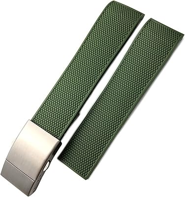 Kk faus 19 mm 21 mm bracelet de montre en caoutchouc bracelet