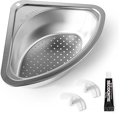 Panier de crépine d'évier de cuisine en acier inoxydable, panier d'évier d'angle polyvalent