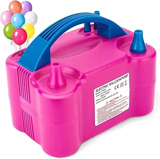 Pompe de gonflage de ballon électrique portable à double buse avec modes manuel