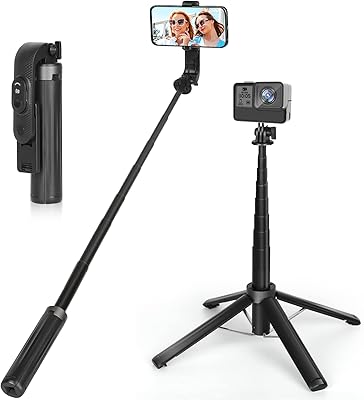 Perche à selfie quadripode extensible eocean de 100 cm trépied de voyage