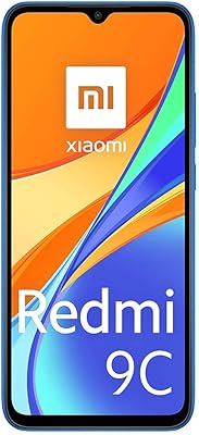 Smartphone xiaomi redmi 9c, double sim, bleu crépuscule, 3 go de ram