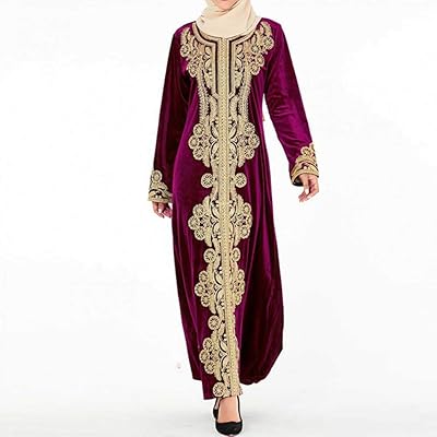 Hiver velours abaya arabe abayas musulman hijab caftan long marocain goût
