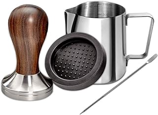 Pichet à expresso en bois santo 58 mm pichet café avec manche