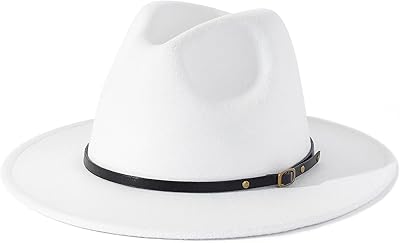 Chapeau fedora à clip de ceinture lisianthus pour femme